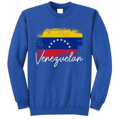 Venezuelan Flag Pride Roots Vintage Venezuela Funny Gift Sweatshirt