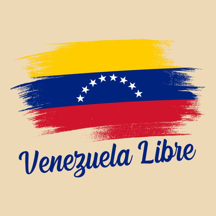 Venezuela Flag Proud American Venezuela Libre Drawstring Bag