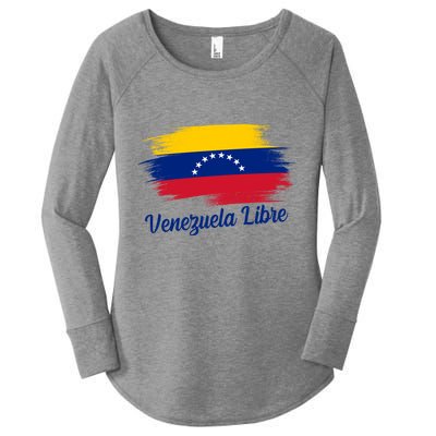 Venezuela Flag Proud American Venezuela Libre Women's Perfect Tri Tunic Long Sleeve Shirt