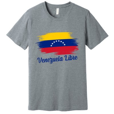 Venezuela Flag Proud American Venezuela Libre Premium T-Shirt