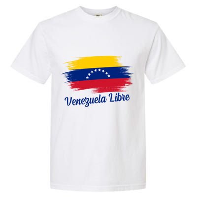 Venezuela Flag Proud American Venezuela Libre Garment-Dyed Heavyweight T-Shirt