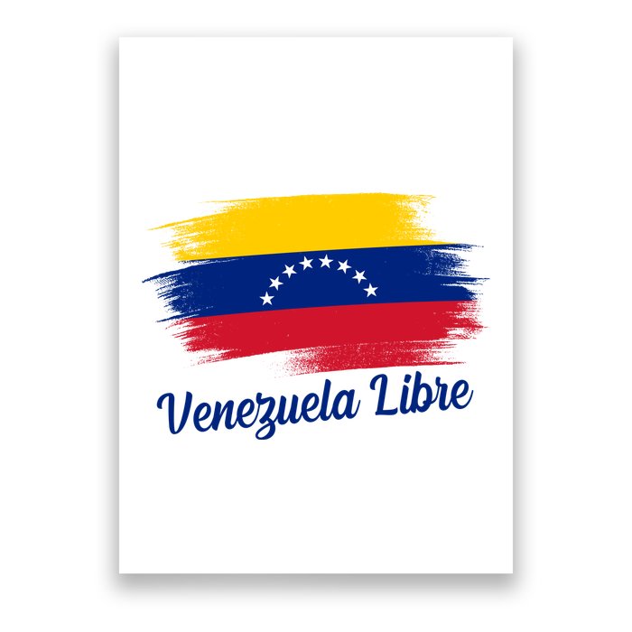 Venezuela Flag Proud American Venezuela Libre Poster