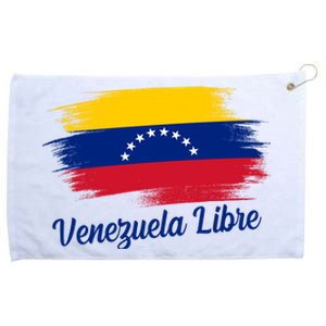 Venezuela Flag Proud American Venezuela Libre Grommeted Golf Towel