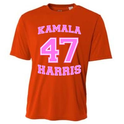 Varsity First President Harris 2024 Kamala Harris 47 Gift Cooling Performance Crew T-Shirt