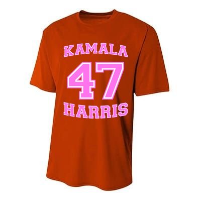 Varsity First President Harris 2024 Kamala Harris 47 Gift Performance Sprint T-Shirt