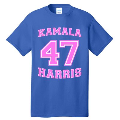 Varsity First President Harris 2024 Kamala Harris 47 Gift Tall T-Shirt