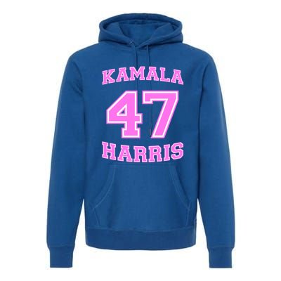 Varsity First President Harris 2024 Kamala Harris 47 Gift Premium Hoodie