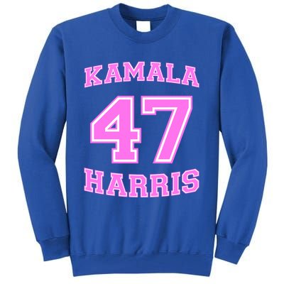 Varsity First President Harris 2024 Kamala Harris 47 Gift Tall Sweatshirt