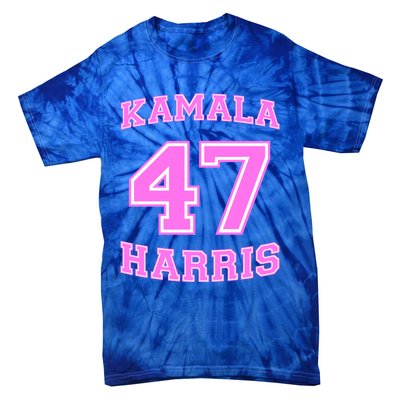 Varsity First President Harris 2024 Kamala Harris 47 Gift Tie-Dye T-Shirt