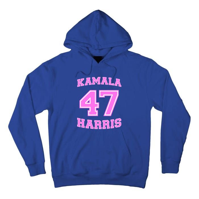 Varsity First President Harris 2024 Kamala Harris 47 Gift Tall Hoodie