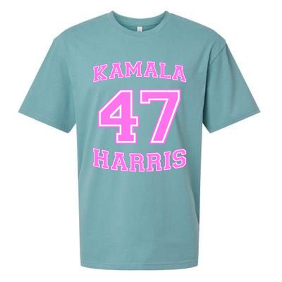 Varsity First President Harris 2024 Kamala Harris 47 Gift Sueded Cloud Jersey T-Shirt