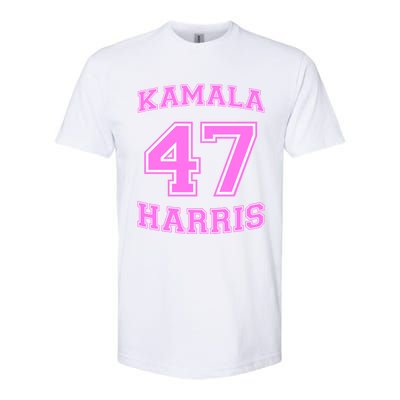 Varsity First President Harris 2024 Kamala Harris 47 Gift Softstyle CVC T-Shirt