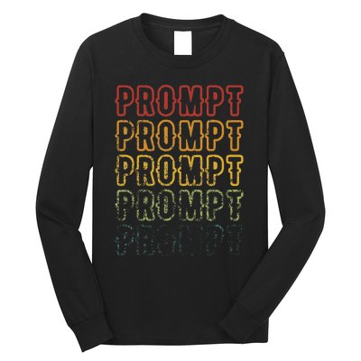 Vintage Fading Prompt Artwork Aba Therapist Long Sleeve Shirt