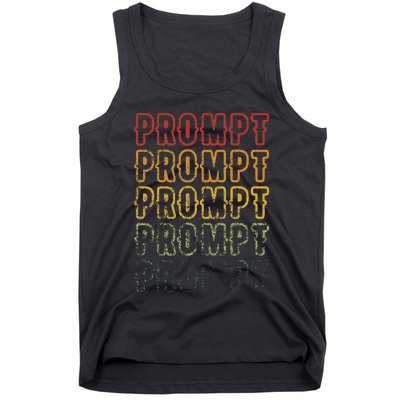 Vintage Fading Prompt Artwork Aba Therapist Tank Top