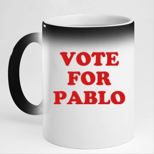 Vote For Pablo 11oz Black Color Changing Mug