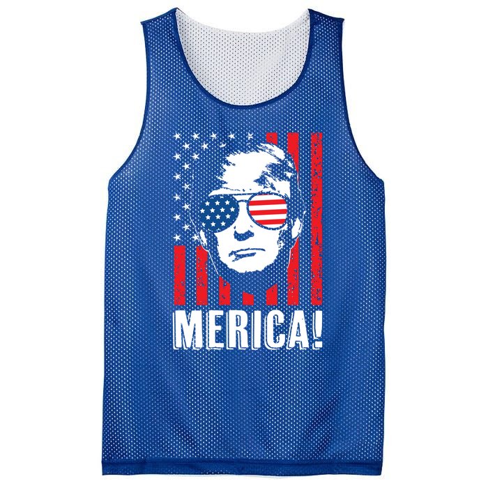 Vintage Flag Pro Donald Trump Tee 4th Of July Merica Gift Mesh Reversible Basketball Jersey Tank