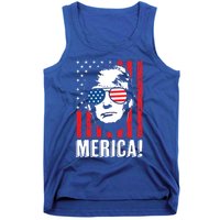 Vintage Flag Pro Donald Trump Tee 4th Of July Merica Gift Tank Top