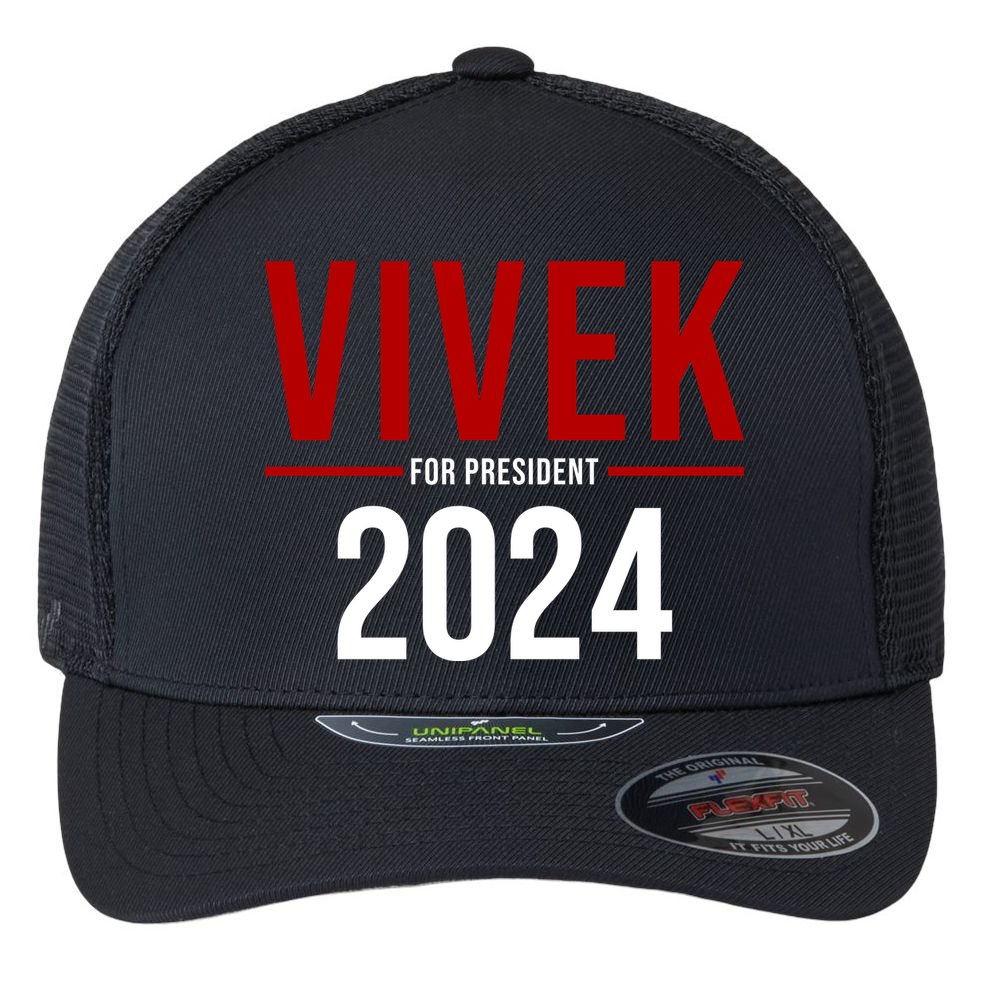 Vivek For President 2024 Election Flexfit Unipanel Trucker Cap