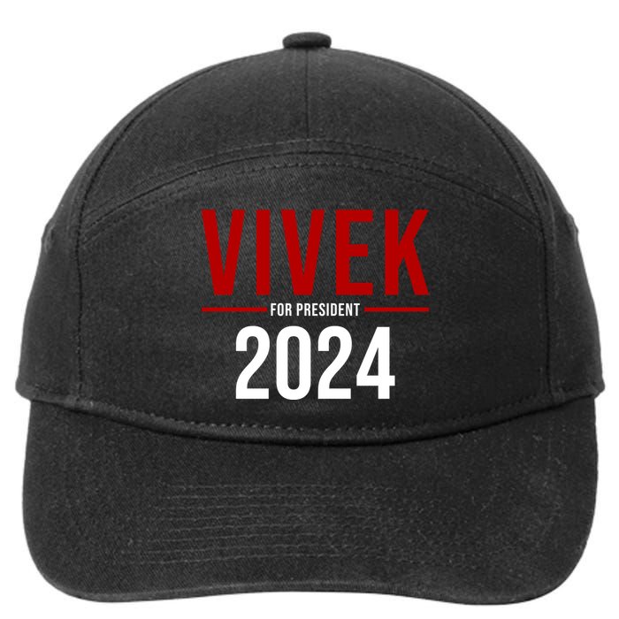 Vivek For President 2024 Election 7-Panel Snapback Hat