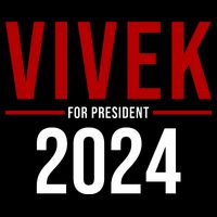 Vivek For President 2024 Election Pom Pom 12in Knit Beanie