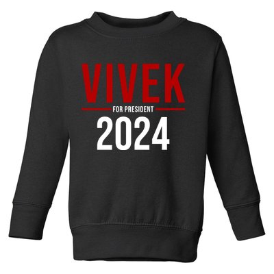Vivek For President 2024 Election Toddler Sweatshirt