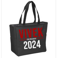 Vivek For President 2024 Election Zip Tote Bag