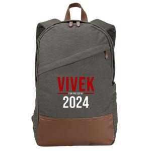 Vivek For President 2024 Election Cotton Canvas Backpack