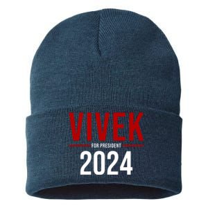 Vivek For President 2024 Election Sustainable Knit Beanie