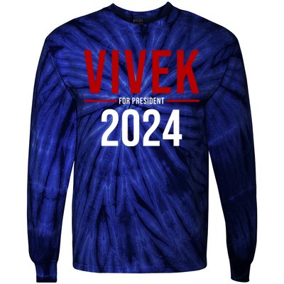 Vivek For President 2024 Election Tie-Dye Long Sleeve Shirt