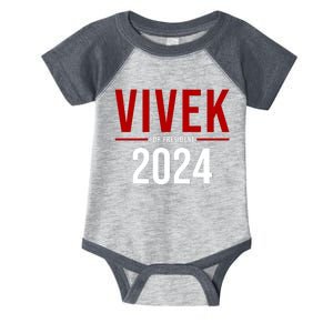 Vivek For President 2024 Election Infant Baby Jersey Bodysuit