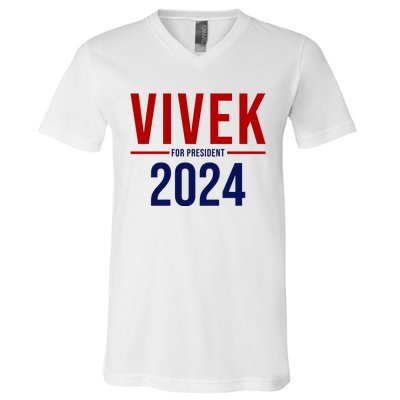 Vivek For President 2024 Election V-Neck T-Shirt