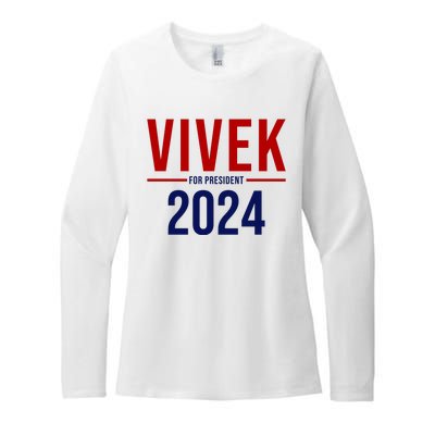 Vivek For President 2024 Election Womens CVC Long Sleeve Shirt