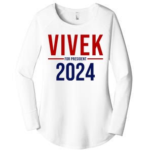 Vivek For President 2024 Election Women's Perfect Tri Tunic Long Sleeve Shirt