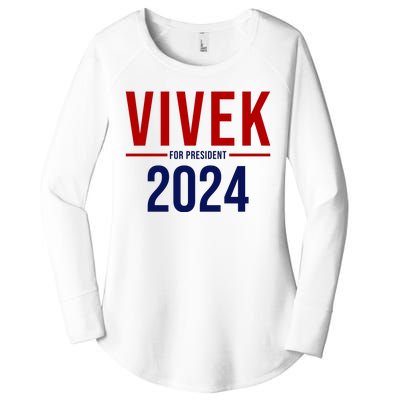 Vivek For President 2024 Election Women's Perfect Tri Tunic Long Sleeve Shirt