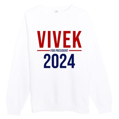 Vivek For President 2024 Election Premium Crewneck Sweatshirt