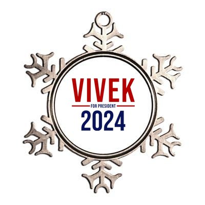 Vivek For President 2024 Election Metallic Star Ornament