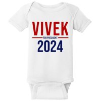 Vivek For President 2024 Election Baby Bodysuit