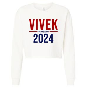 Vivek For President 2024 Election Cropped Pullover Crew