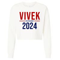 Vivek For President 2024 Election Cropped Pullover Crew