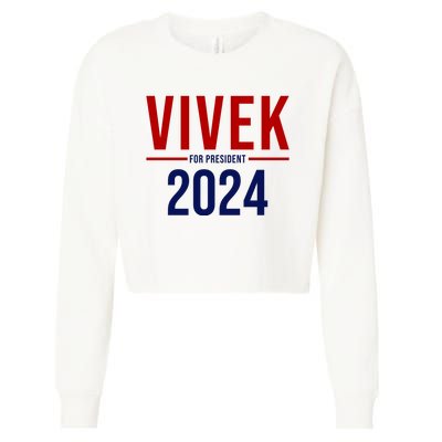 Vivek For President 2024 Election Cropped Pullover Crew