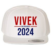 Vivek For President 2024 Election Wool Snapback Cap