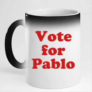 Vote For Pablo 11oz Black Color Changing Mug