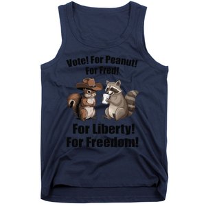 Vote For Peanut For Fred For Liberty For Freedom Tank Top