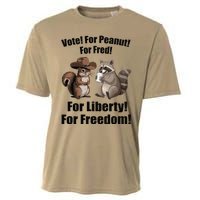 Vote For Peanut For Fred For Liberty For Freedom Cooling Performance Crew T-Shirt