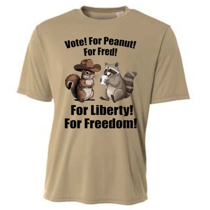 Vote For Peanut For Fred For Liberty For Freedom Cooling Performance Crew T-Shirt