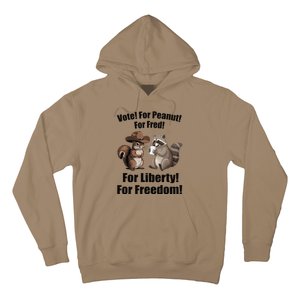 Vote For Peanut For Fred For Liberty For Freedom Hoodie