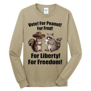 Vote For Peanut For Fred For Liberty For Freedom Tall Long Sleeve T-Shirt