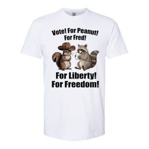 Vote For Peanut For Fred For Liberty For Freedom Softstyle CVC T-Shirt