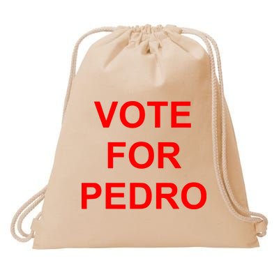 Vote Fro Pedro Ringer Drawstring Bag