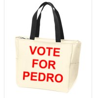Vote Fro Pedro Ringer Zip Tote Bag
